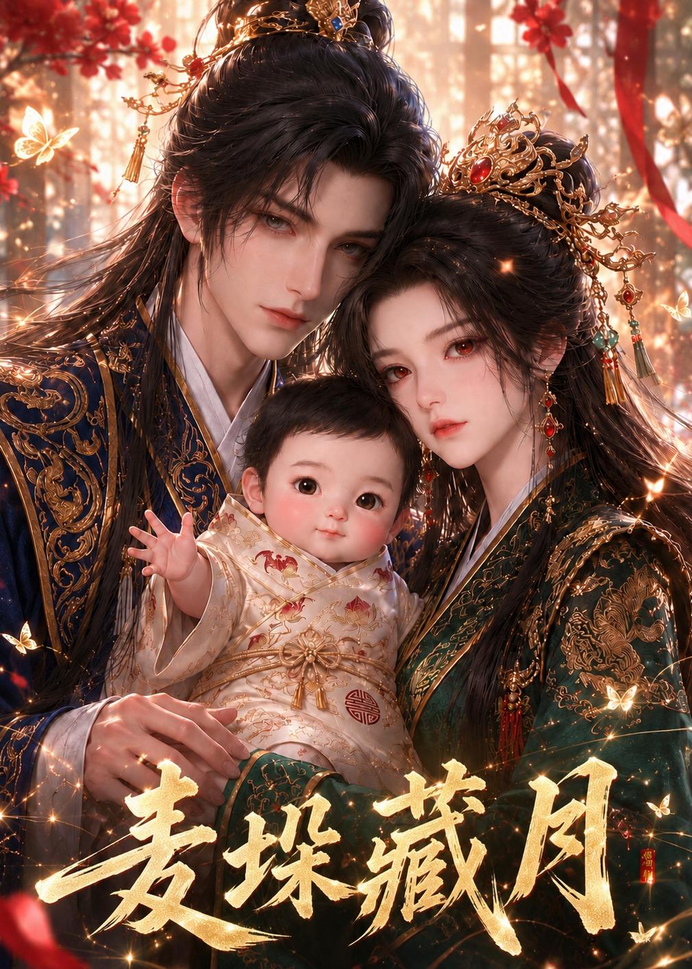 麦垛藏月海报