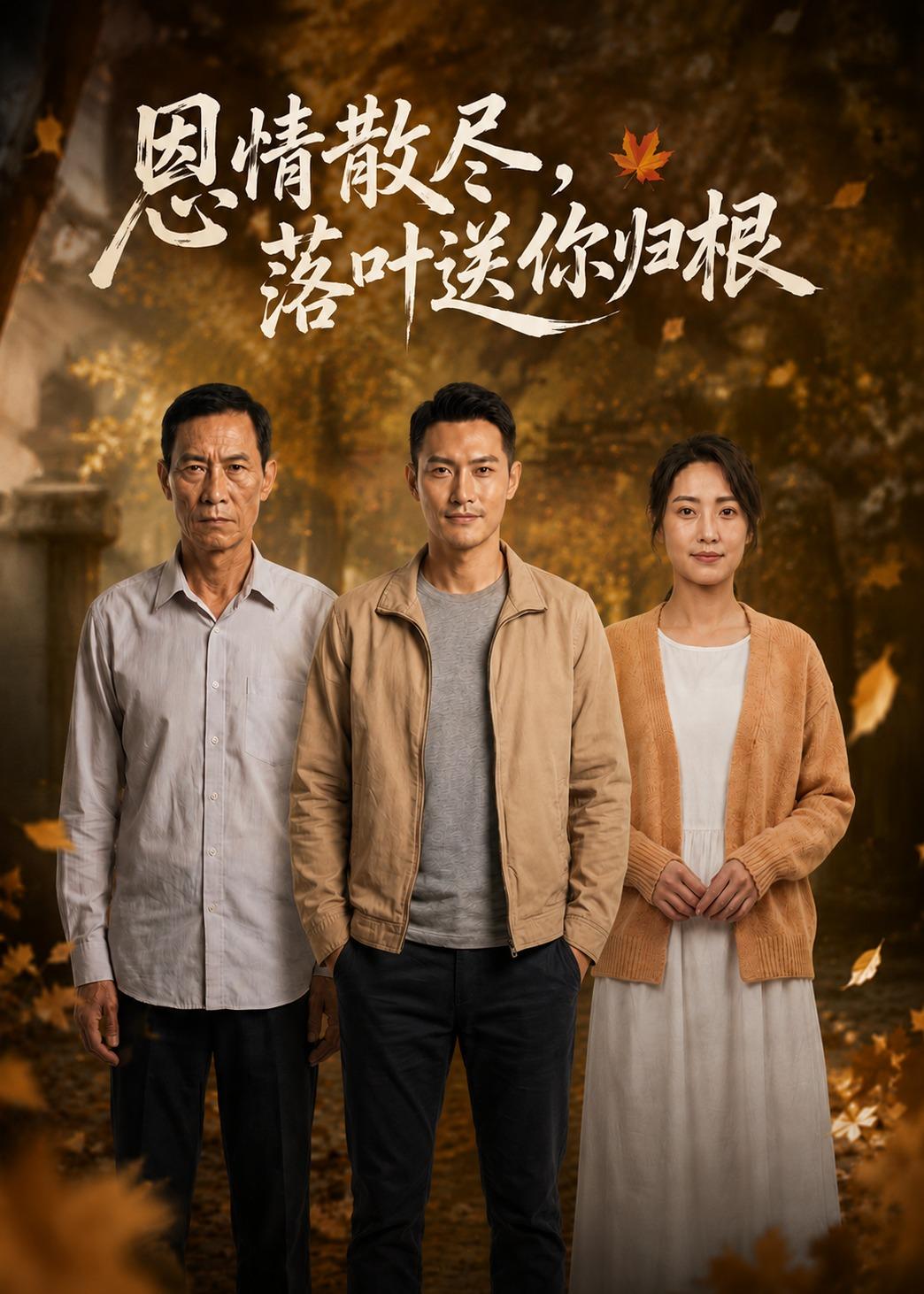 恩情散尽，落叶送你归根海报