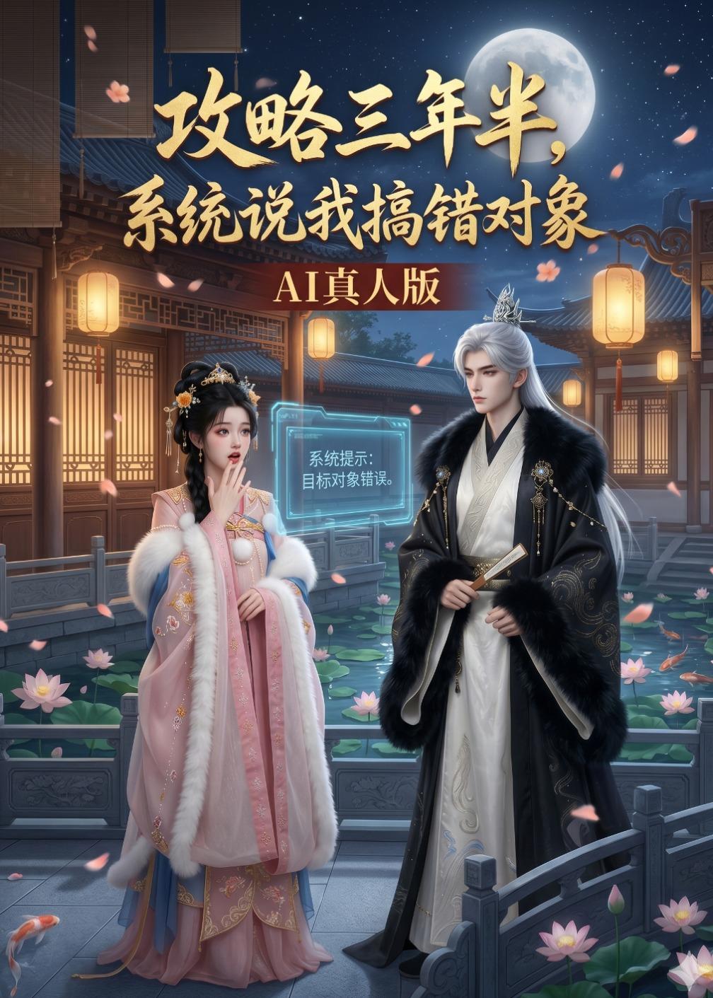 攻略三年半，系统说我搞错对象AI真人版海报