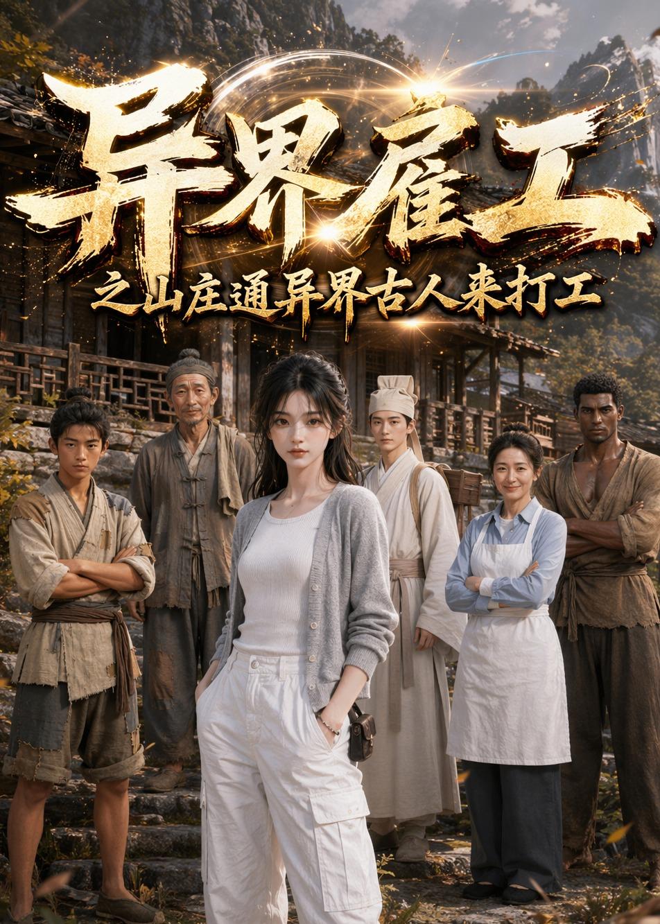异界雇工之山庄通异界古人来打工海报