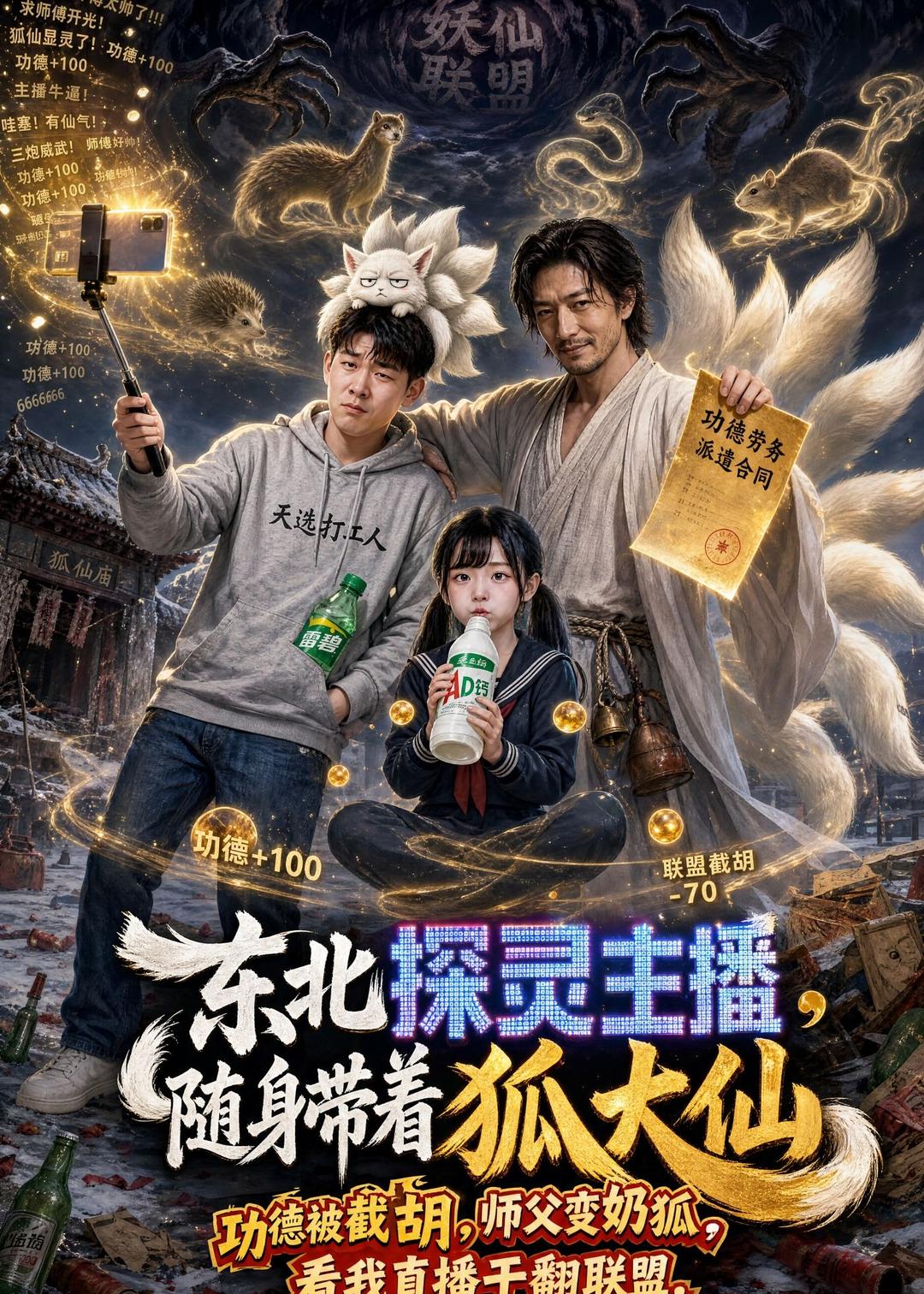 东北探灵主播，随身带着狐大仙海报